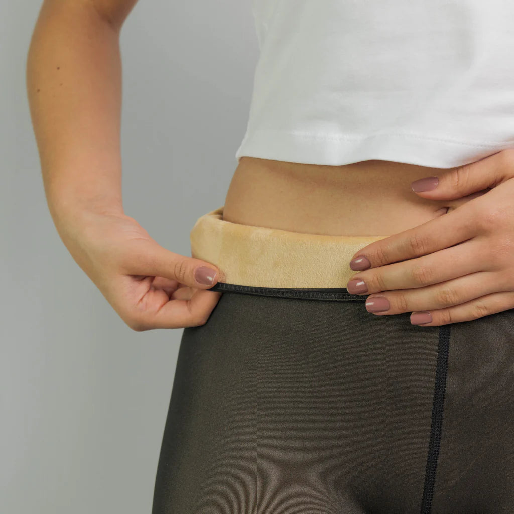 Legging Sculptant Polaire à couleur de peau