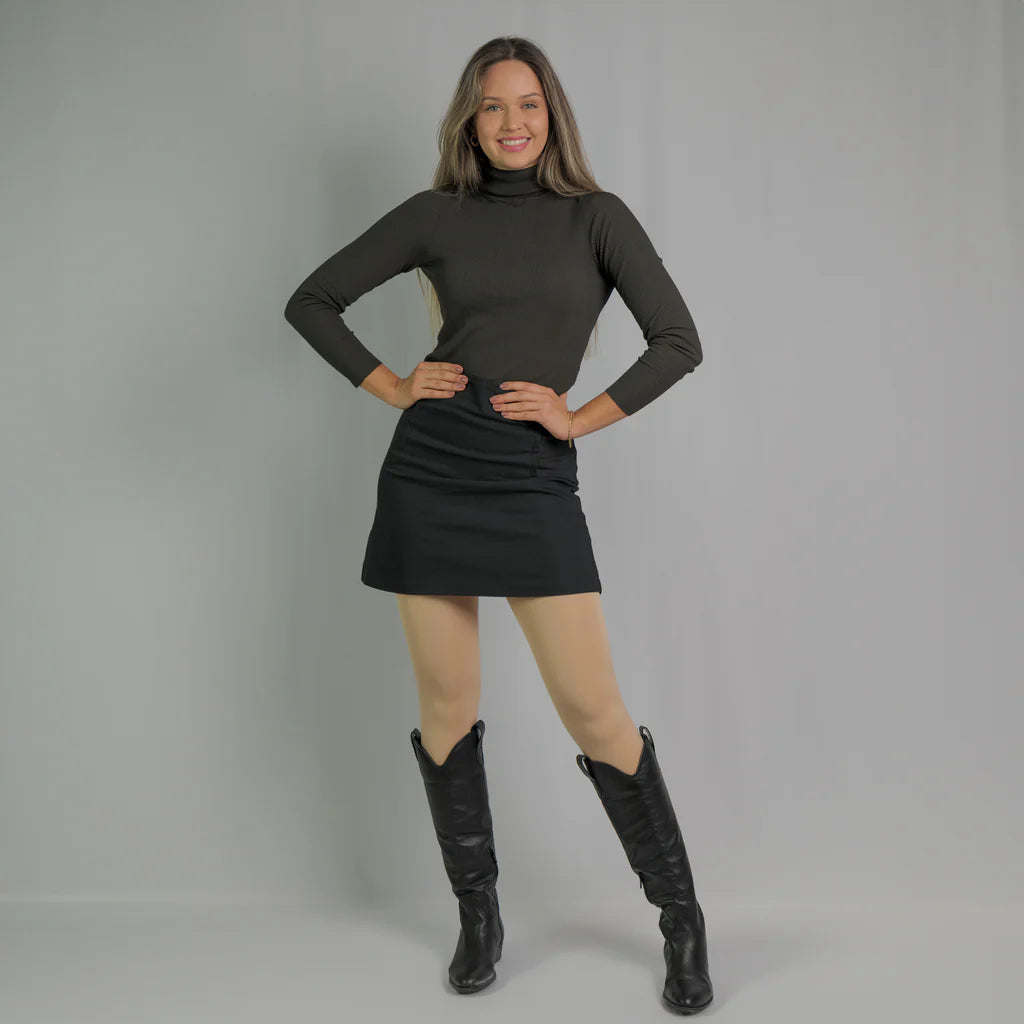 Legging Sculptant Polaire à couleur de peau